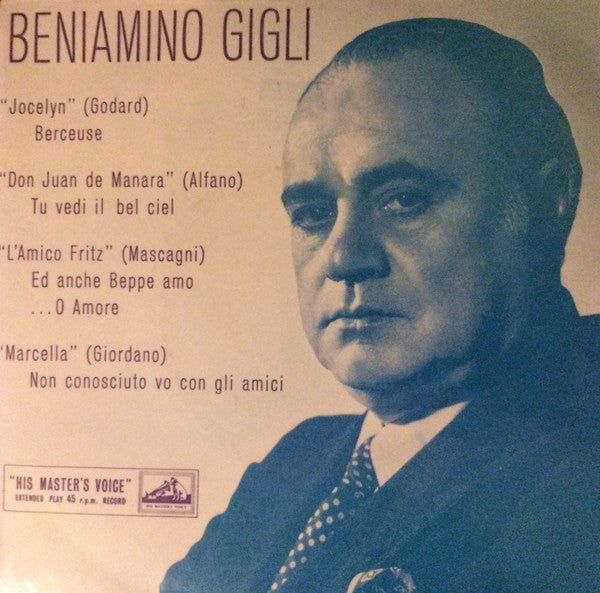 Beniamino Gigli - “Jocelyn” (Godard) Berceuse - Used Vinyl Record