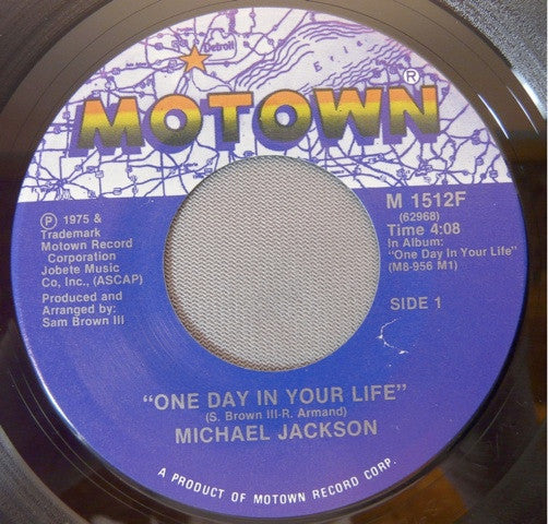 Michael Jackson - One Day In Your Life / Take Me Back - Used Vinyl R