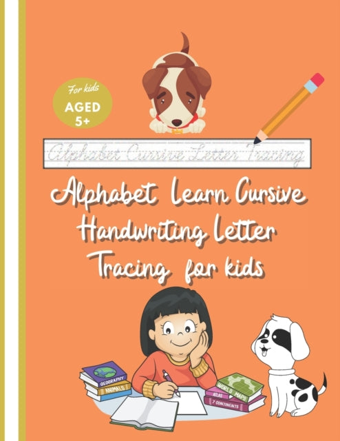 Gold - Alphabet Learn Cursive Handwriting Letter Tracing for kids Cu