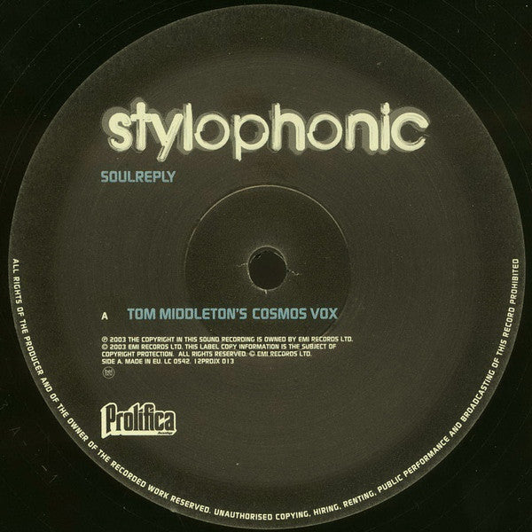 Stylophonic - Soul Reply - Used Vinyl Record 12"