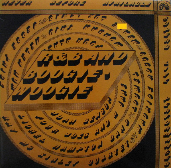 Various - R & B And Boogie Woogie - Used Vinyl Record