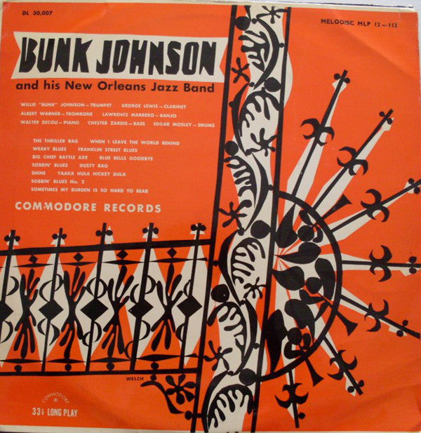 Bunk Johnson And His - Bunk Johnson's Jazz Band - Used Vinyl Record