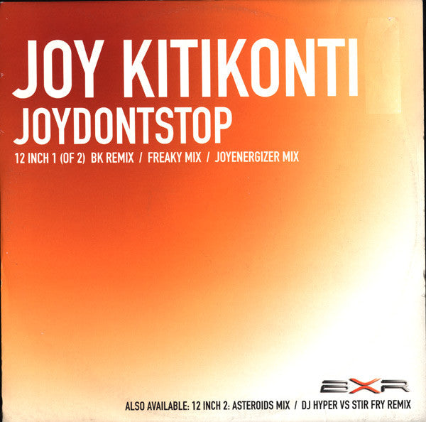 Joy Kitikonti - JoyDontStop - Used Vinyl Record 12"