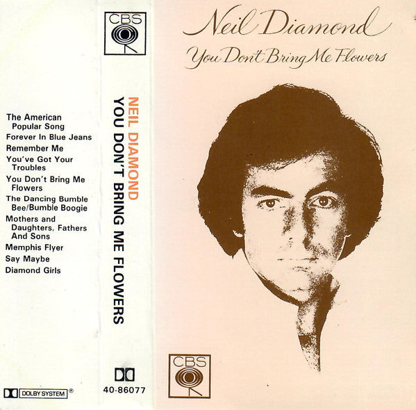 Neil Diamond - You Don't Bring Me Flowers - Used Cassette