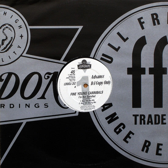 Fine Young Cannibals - I'm Not Satisfied - Used Vinyl Record