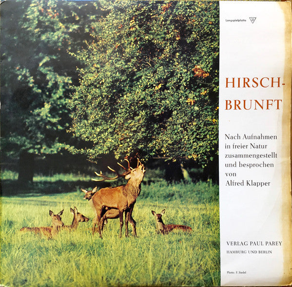 Alfred Klapper - Hirschbrunft - Used Vinyl Record