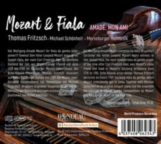 FRITZSCH/SCHONHEIT - MOZART & FIALA AMADE. MON AMI - CD