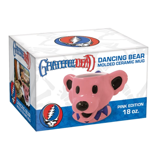 GRATEFUL DEAD - Dancing Bear Molded Head Ceramic Mug 500Ml (Pink) - Sh