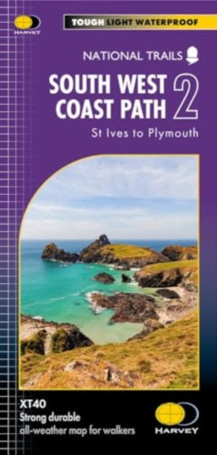 South West Coast Path 2 : St Ives to Plymouth - New Sheet map