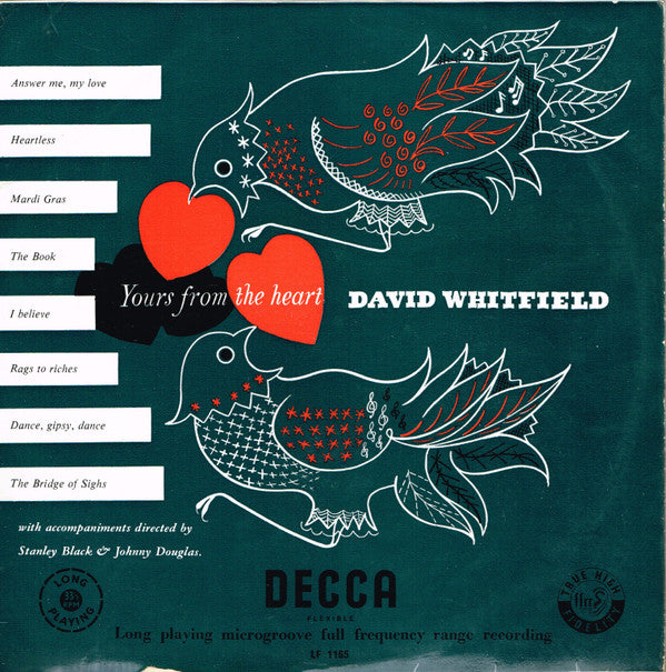 David Whitfield - Yours From The Heart - Used Vinyl Record