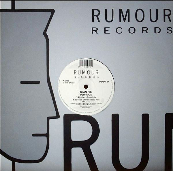 Illusive - Delirious - Used Vinyl Record 12"
