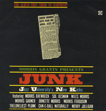 Jazz University's Ne - Morris Grants Presents J.U.N.K. - Used Vinyl R