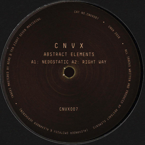 Abstract Elements - Nedostatic / Right Way - New Vinyl Record 12"