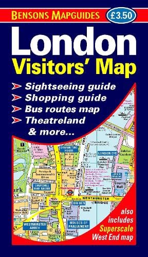 Bensons MapGuides - London Visitors' Map - New Sheet map