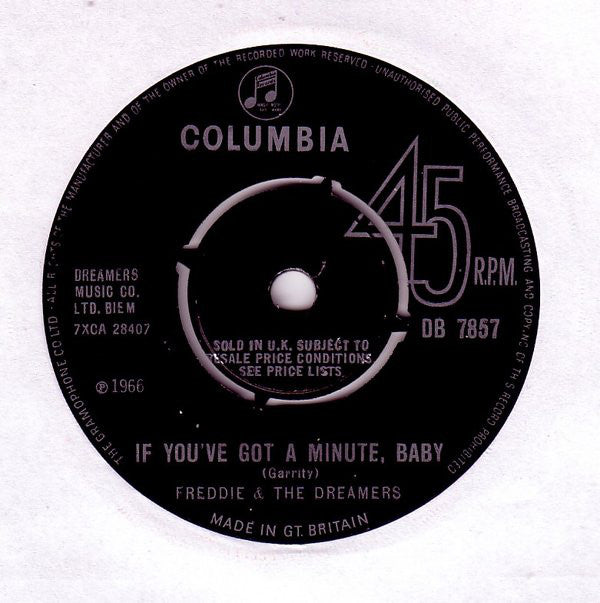 Freddie & The Dreame - If You've Got A Minute, Baby - Used Vinyl Reco
