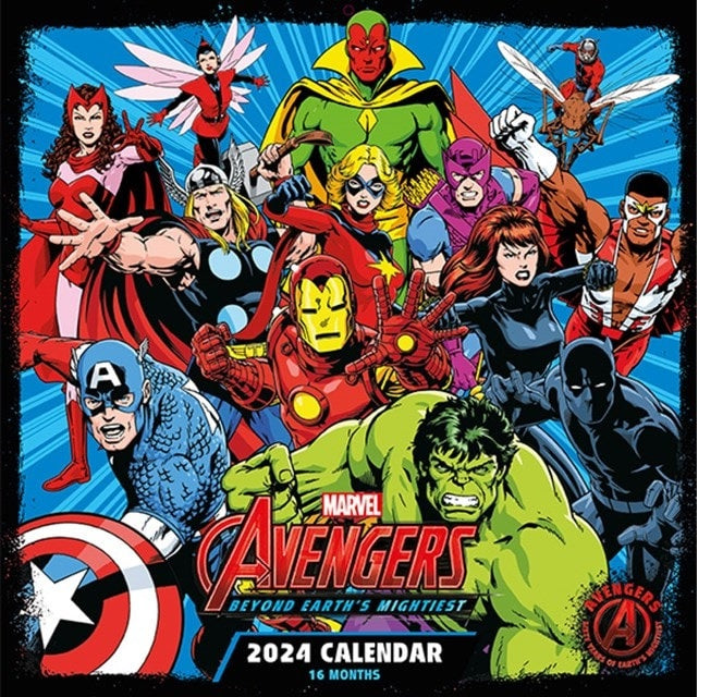 Avengers 2024 30X30 Square Calendar /Merch - Merchandise