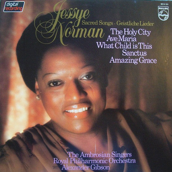 Jessye Norman - Sacred Songs - Geistliche Lieder - Used Vinyl Record