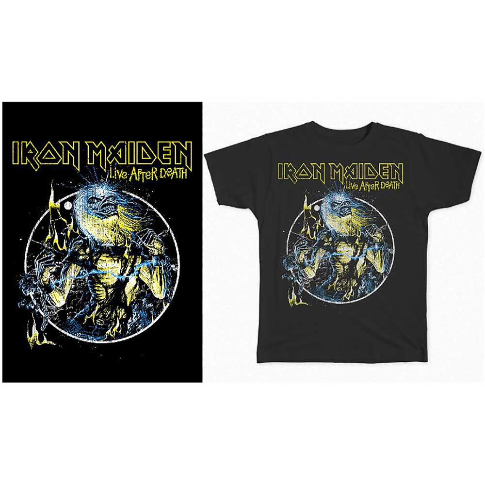 Iron Maiden - tshirt - Unisex - Short Sleeves - Medium