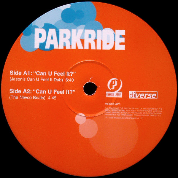 Parkride - Can You Feel It? - Used Vinyl Record 12"