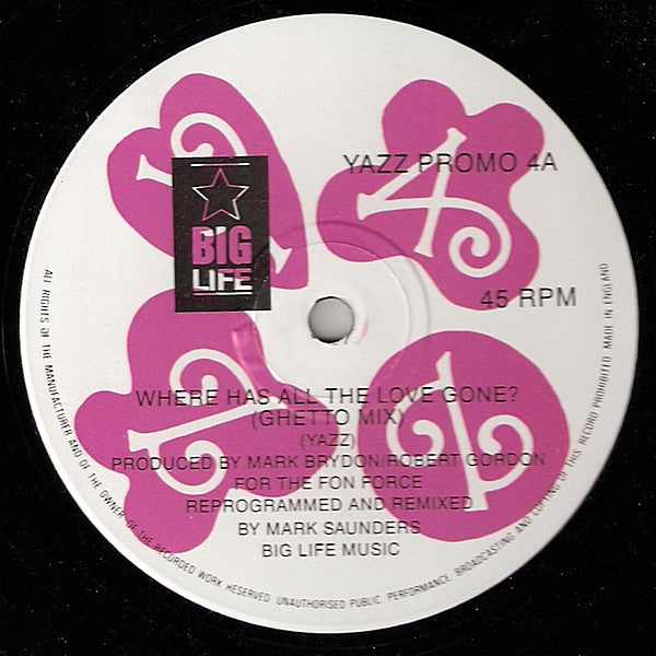 Yazz - Where Has All The Love Gone? - Used Vinyl Record 12"
