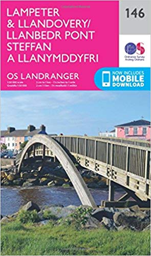 Ordnance Survey - Lampeter & Llandovery : 146 - New Sheet map