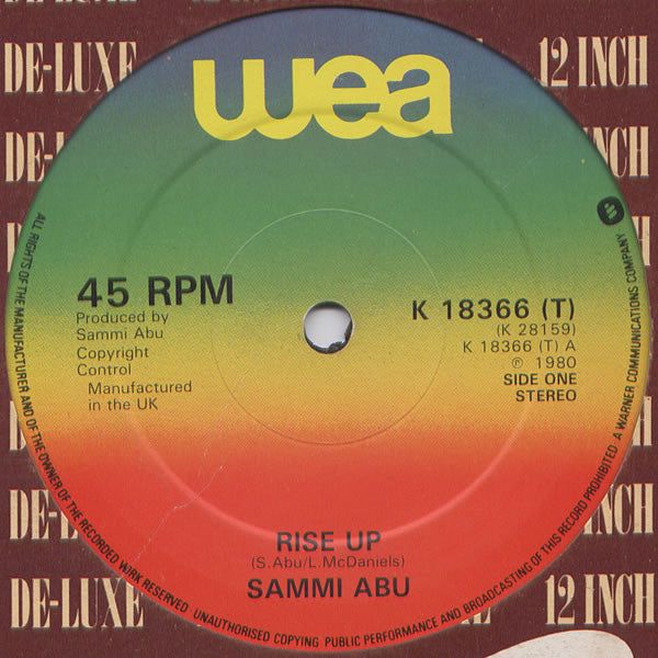 Sammi Abu - Rise Up - Used Vinyl Record 12"