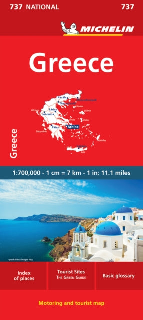 Michelin - Greece - National Map 737 : Map - Sheet map