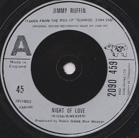 Jimmy Ruffin - Night Of Love - Used Vinyl Record 7"