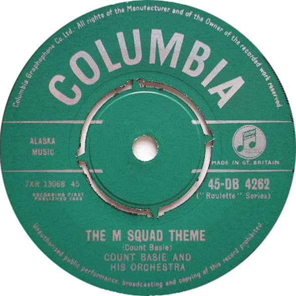 Count Basie Orchestr - M Squad Theme - Used Vinyl Record 45 RPM