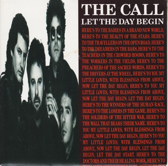 Call - Let The Day Begin - Used Vinyl Record 7"