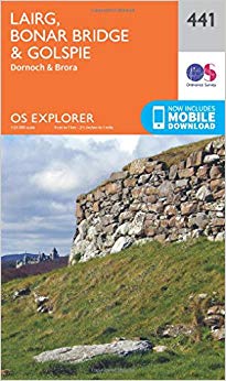 Ordnance Survey - Lairg, Bonar Bridge and Golspie : 441 - New Sheet ma
