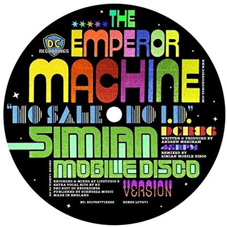 Emperor Machine - No Sale No ID (Simian Mobile D - Vinyl Record SINGLE