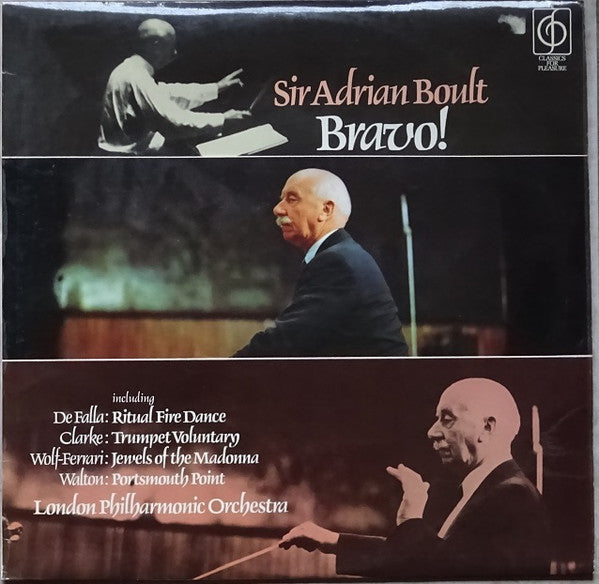 Sir Adrian Boult - Bravo! - Used Vinyl Record