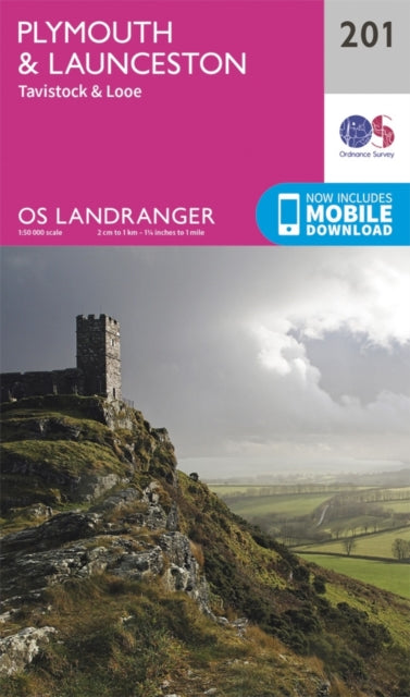Ordnance Survey - Plymouth & Launceston, Tavistock & Looe : 201 - New