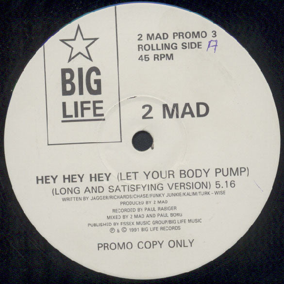 2-Mad - Hey Hey Hey ( Let Your Body Pump ) - Used Vinyl Recor