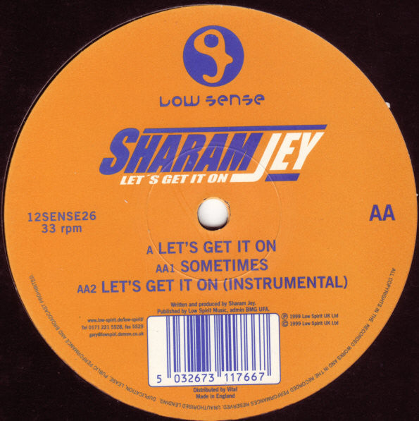 Sharam Jey - Let's Get It On - Used Vinyl Record 12"