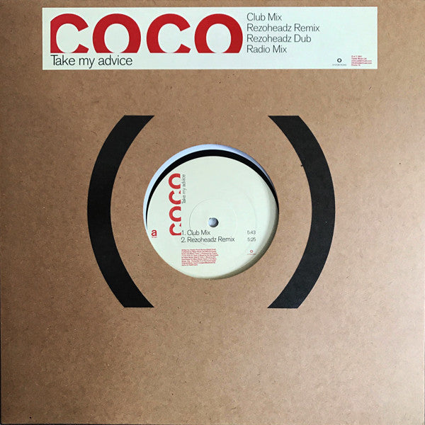 Coco - Take My Advice - Used Vinyl Record 12"
