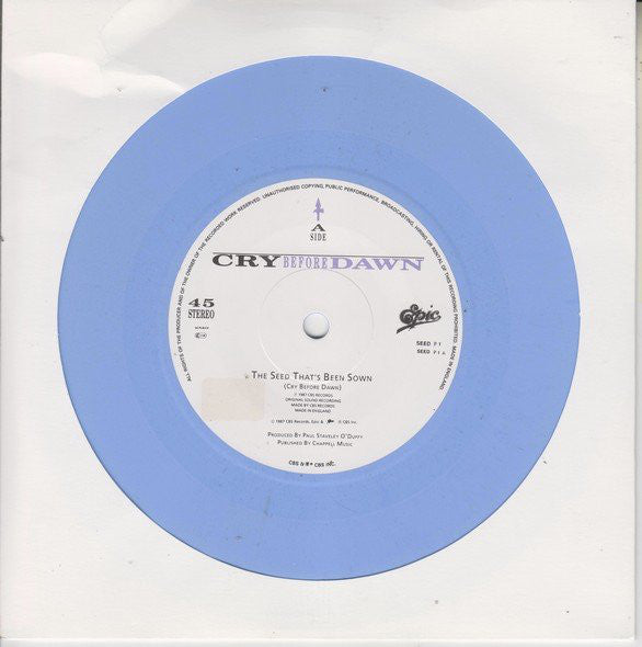 Cry Before Dawn - Seed That's Been Sown - Used Vinyl Record 7"