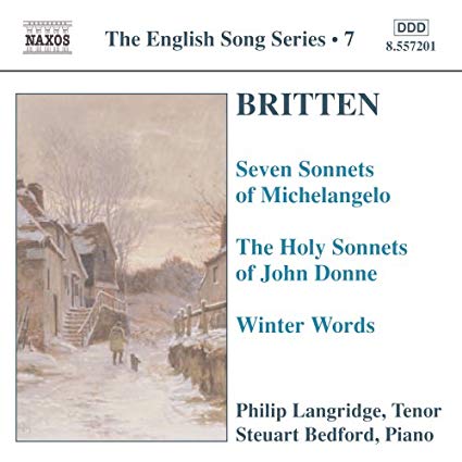 Benjamin Britten - English Song Series 7 - CD