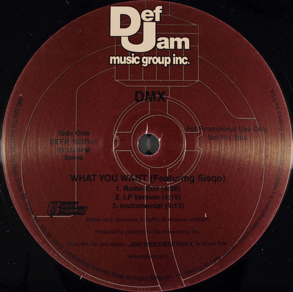 DMX - What You Want / Fame - Used Vinyl Record 12"