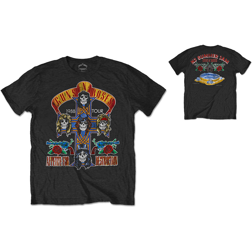 Guns N' Roses - tshirt - Unisex - Short Sleeves - Large