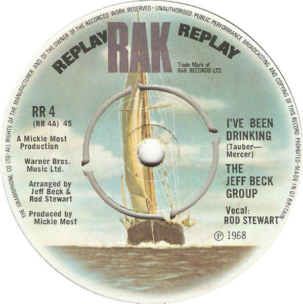 Jeff Beck Group - I've Been Drinking - Used Vinyl Record 7"