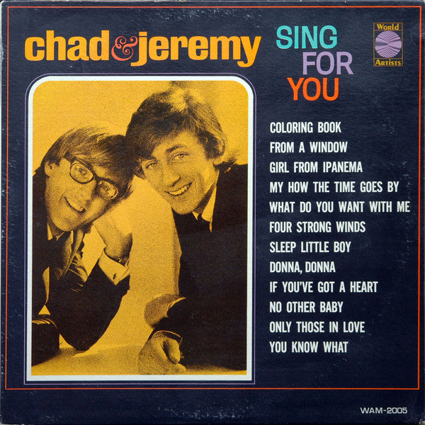 Chad & Jeremy - Sing For You - Used Vinyl Record