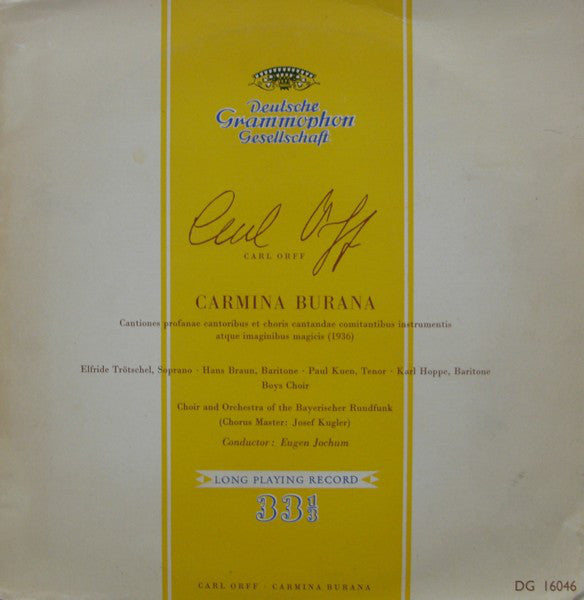 Carl Orff - Carmina Burana - Used Vinyl Record