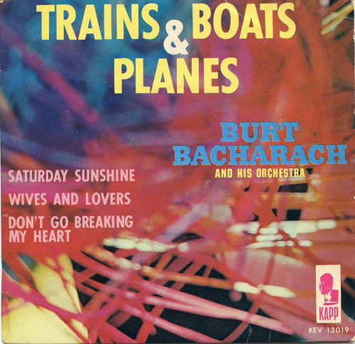 Burt Bacharach & His - Trains And Boats And Planes - Used Vinyl Recor