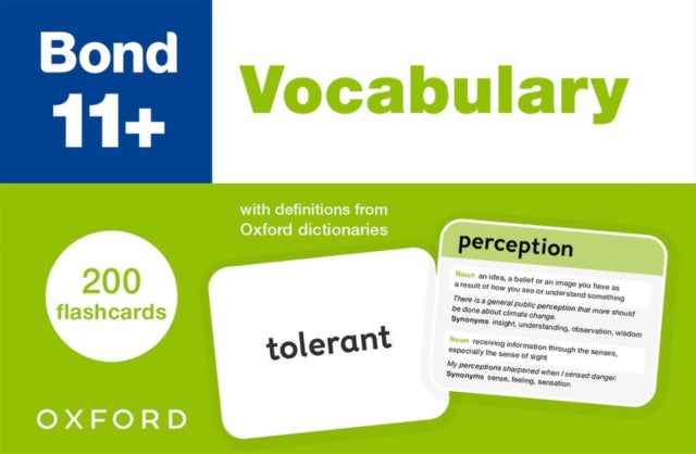 Bond 11+: Bond 11+ Vocabulary Flashcards - New Cards