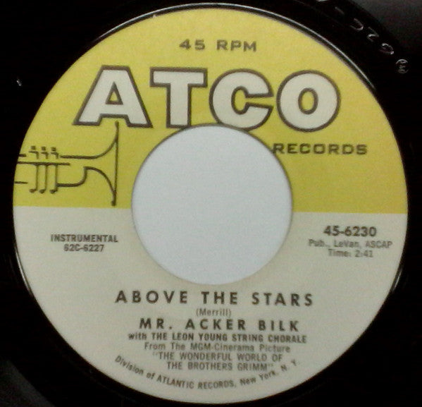 Acker Bilk - Above The Stars - Used Vinyl Record 7"