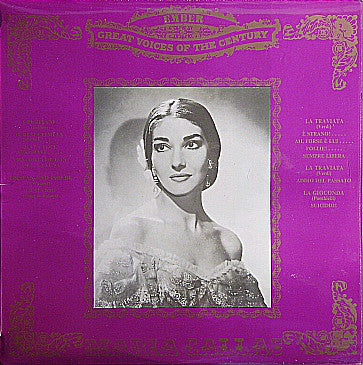 Maria Callas - Used Vinyl Record
