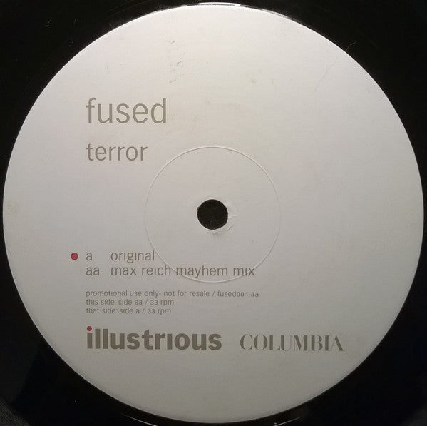 Fused - Terror - Used Vinyl Record 12"