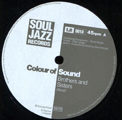 Colour Of Sound - Brothers And Sisters - Used Vinyl Record 12"